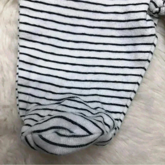 Gerber Sweatpants Footed White / Black Stripes Size Newborn - Picture 2 of 16